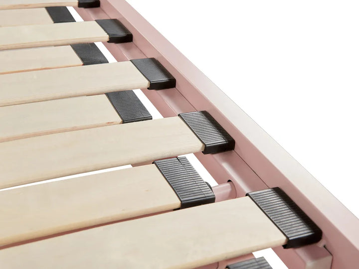 Trundle Bed Metal 90 x 200 cm (EU Single) Pastel Pink Calvillo