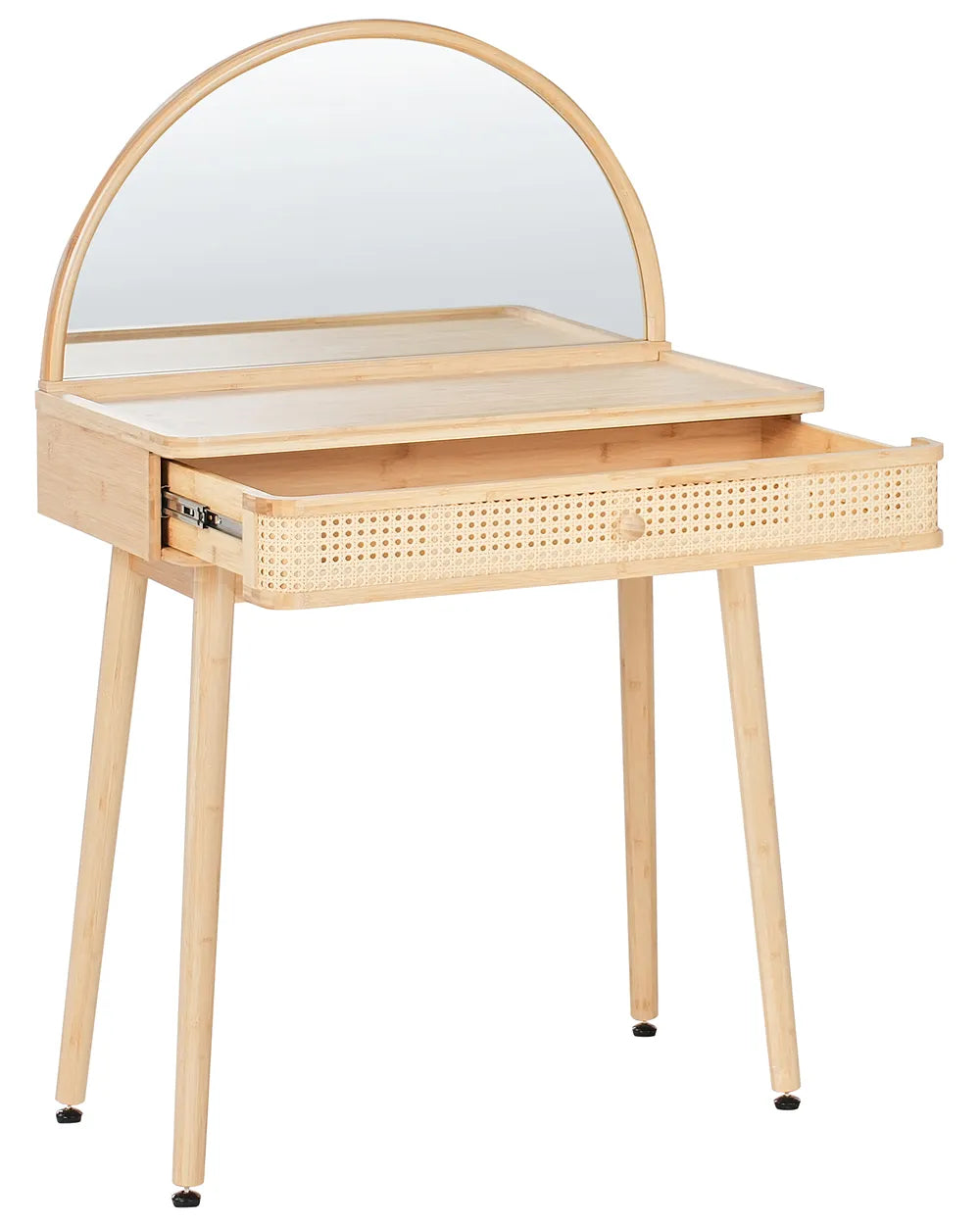 Dressing Table with Mirror Light Brown Hermoth
