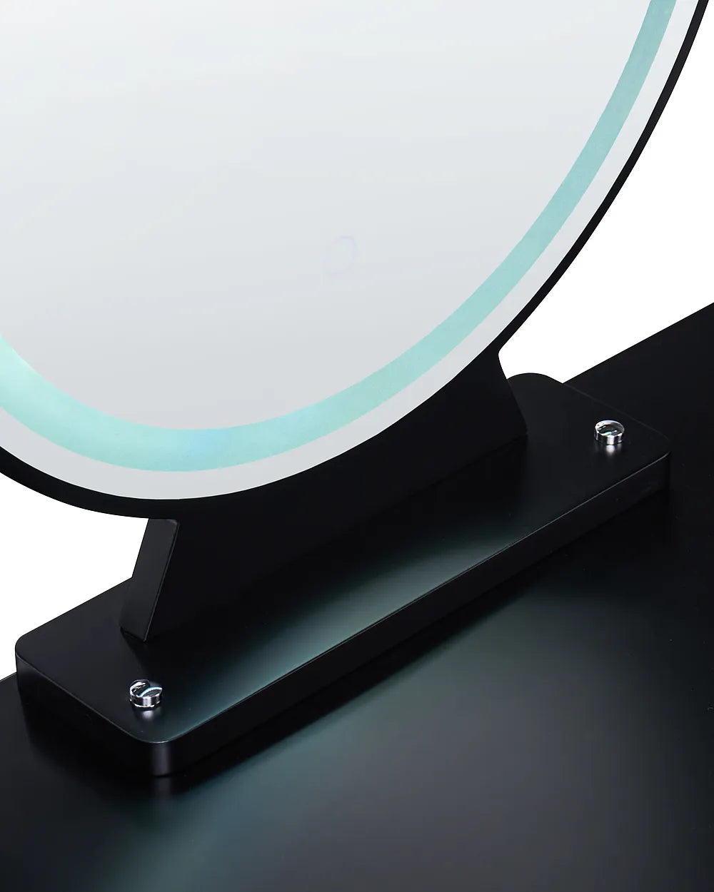 Dressing Table with Mirror and Stool LED Black Leventhal