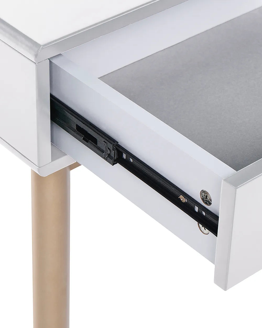 Dressing Table with Mirror and Stool LED Grey Bellora
