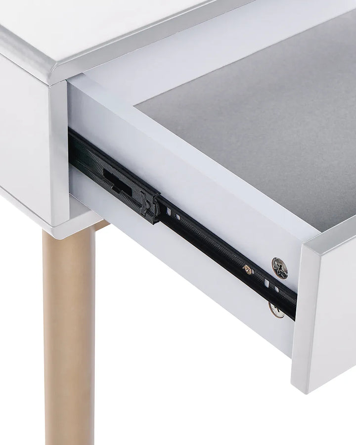 Dressing Table with Mirror and Stool LED Grey Bellora