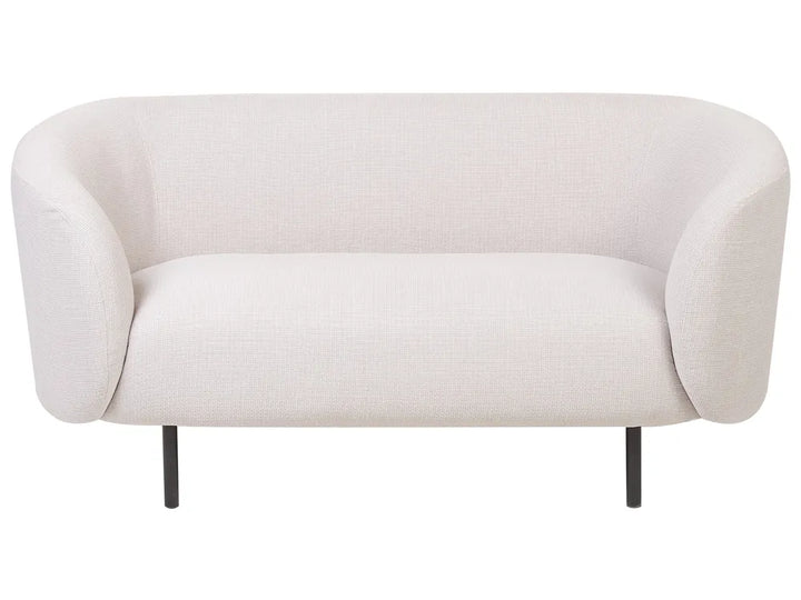 Beige 2 seater fabric sofa Loen with modern design
