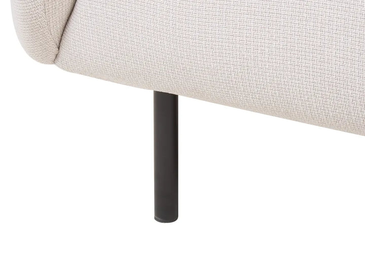 Sofa 2 Seater Fabric Light Beige Liora
