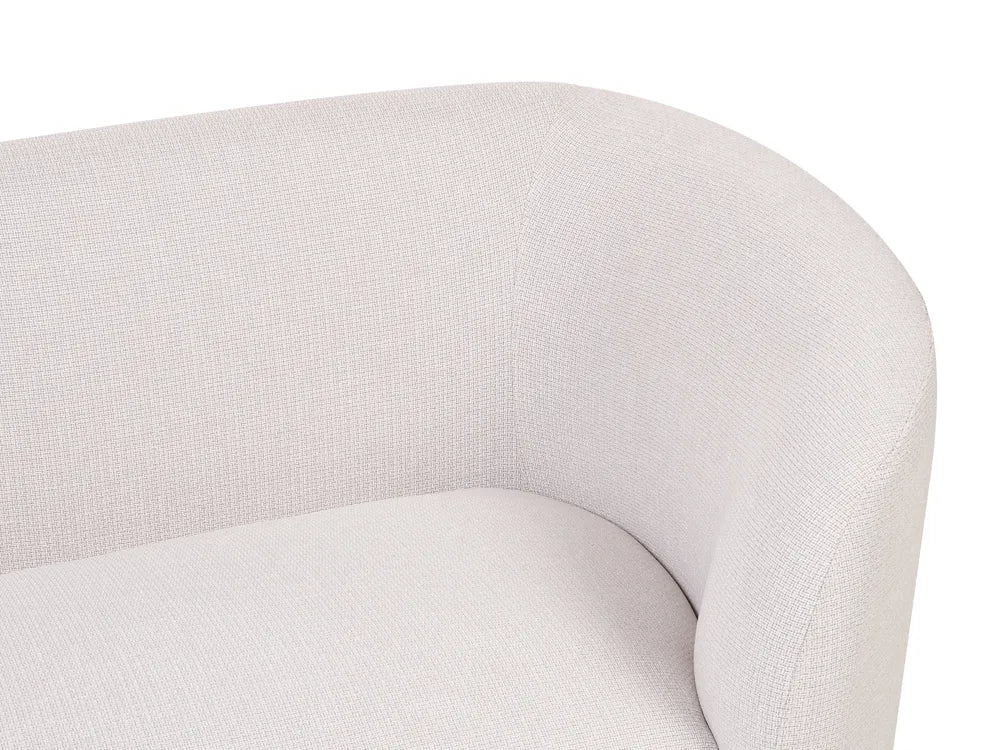 Sofa 2 Seater Fabric Light Beige Liora