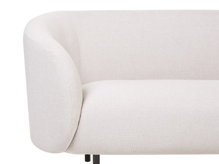 Sofa 2 Seater Fabric Light Beige Liora