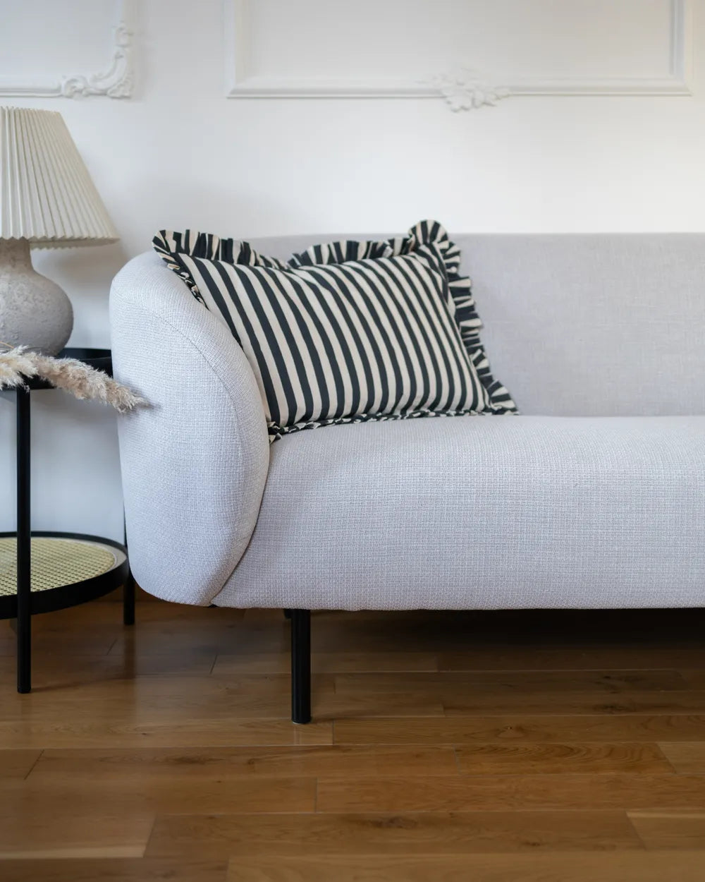 Sofa 2 Seater Fabric Light Beige Liora