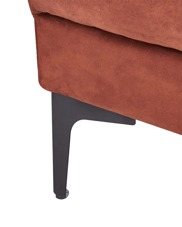 Armchair Velvet Light Red Jazouli