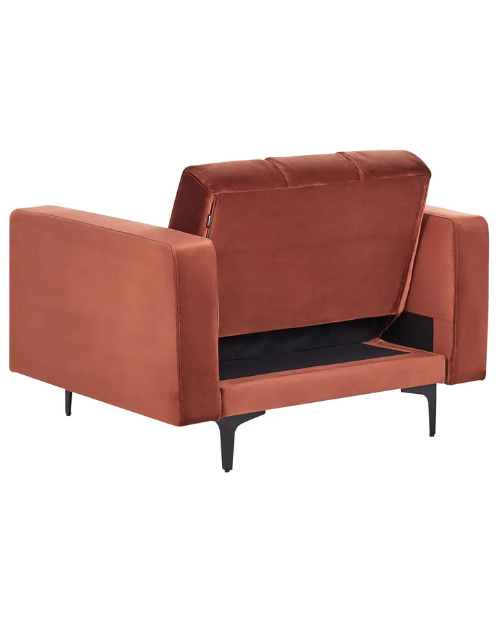 Armchair Velvet Light Red Jazouli
