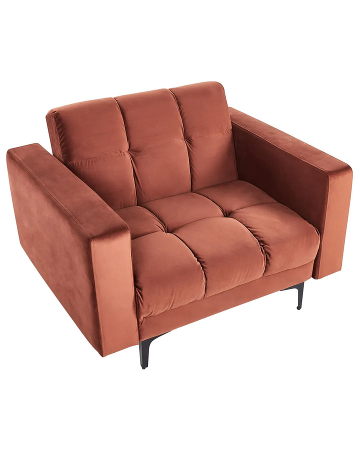 Armchair Velvet Light Red Jazouli