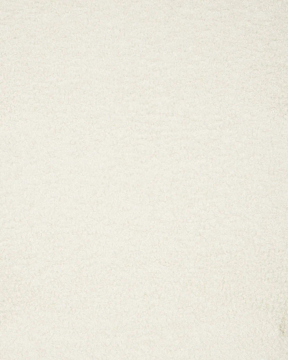 Wingback Chair with Footstool Boucle Off-White Zianah