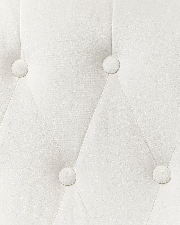 Wingback Chair Velvet Off-White Calyn