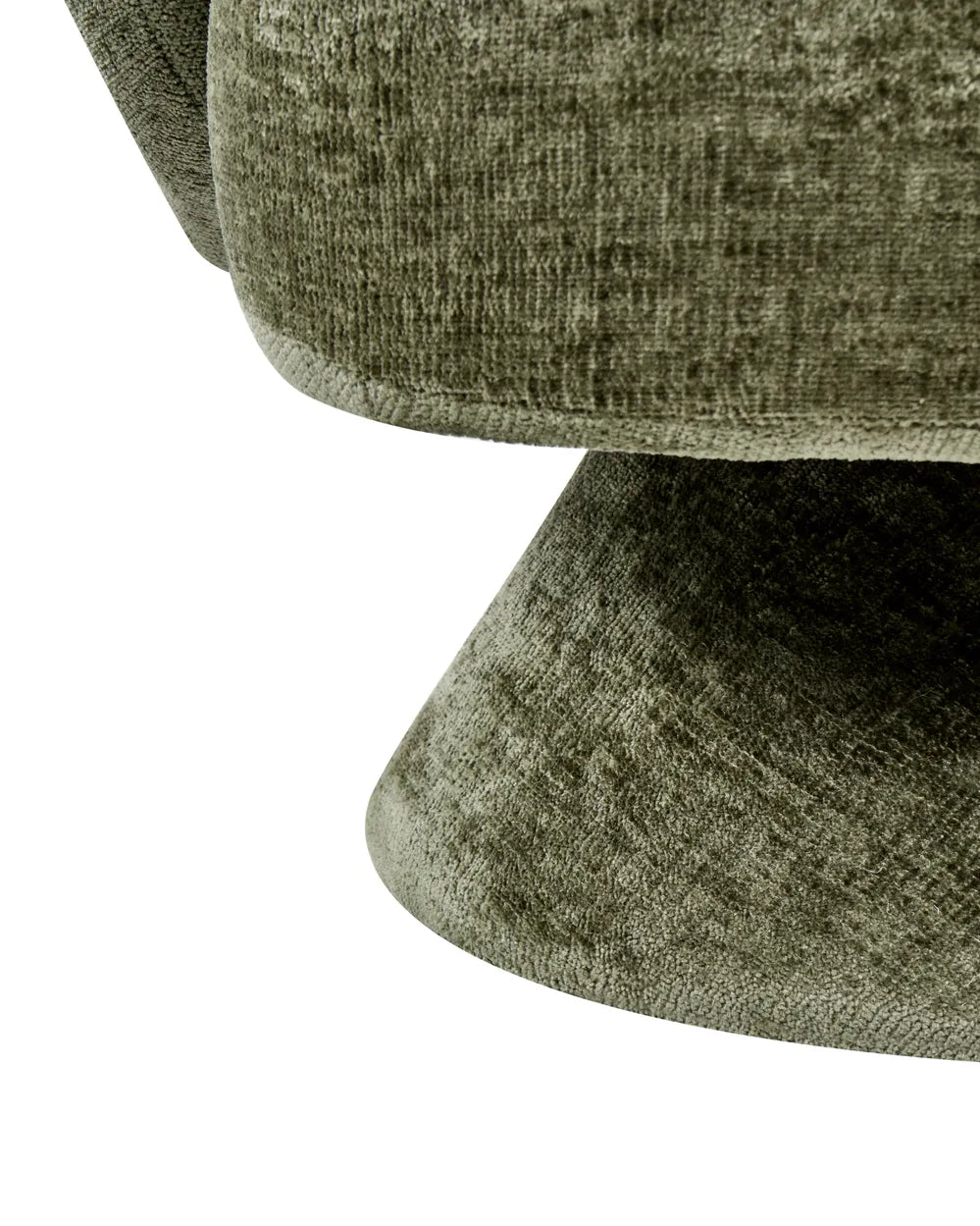 Swivel Armchair Chenille Green Kaelan