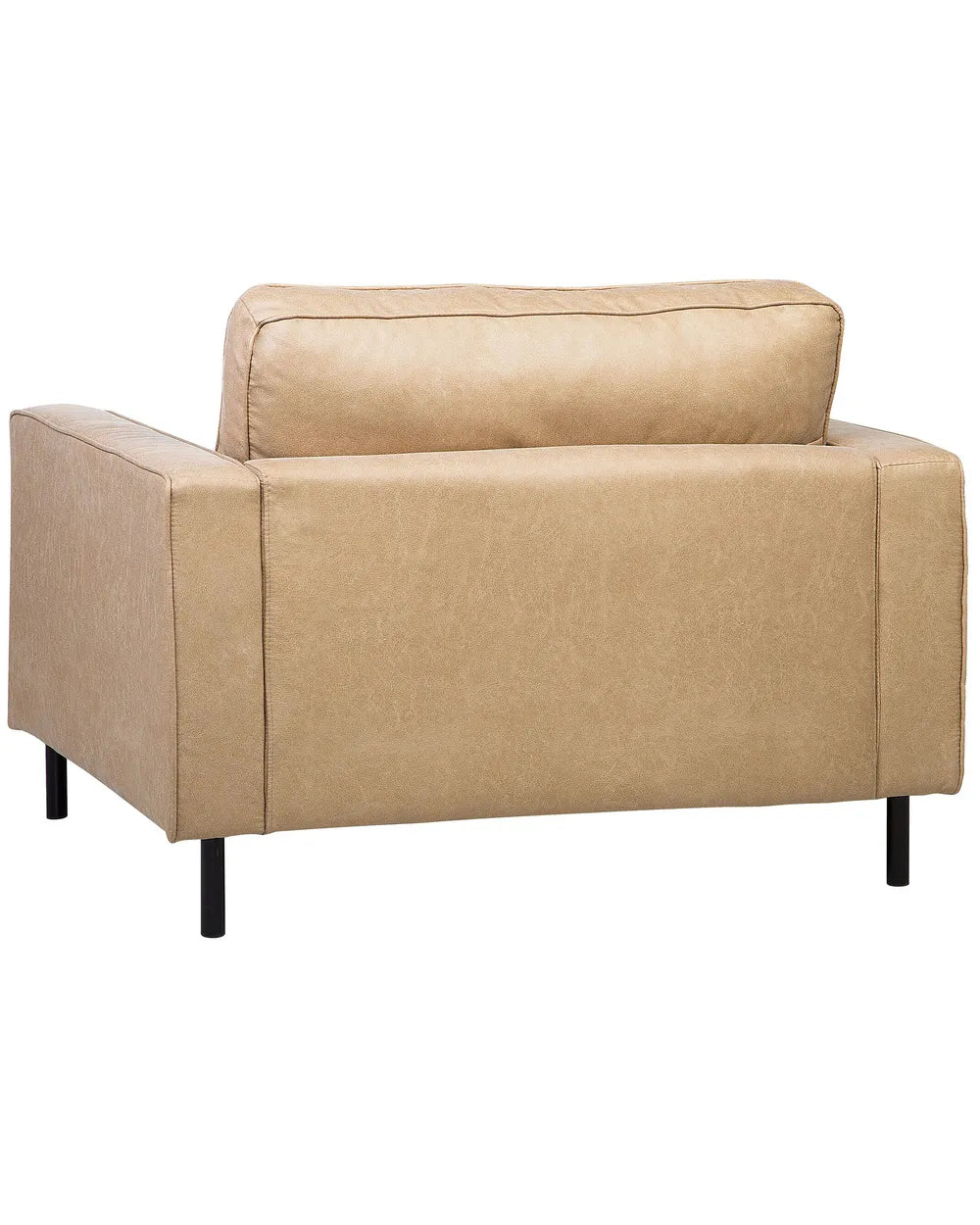 Armchair Faux Leather Beige Kyah