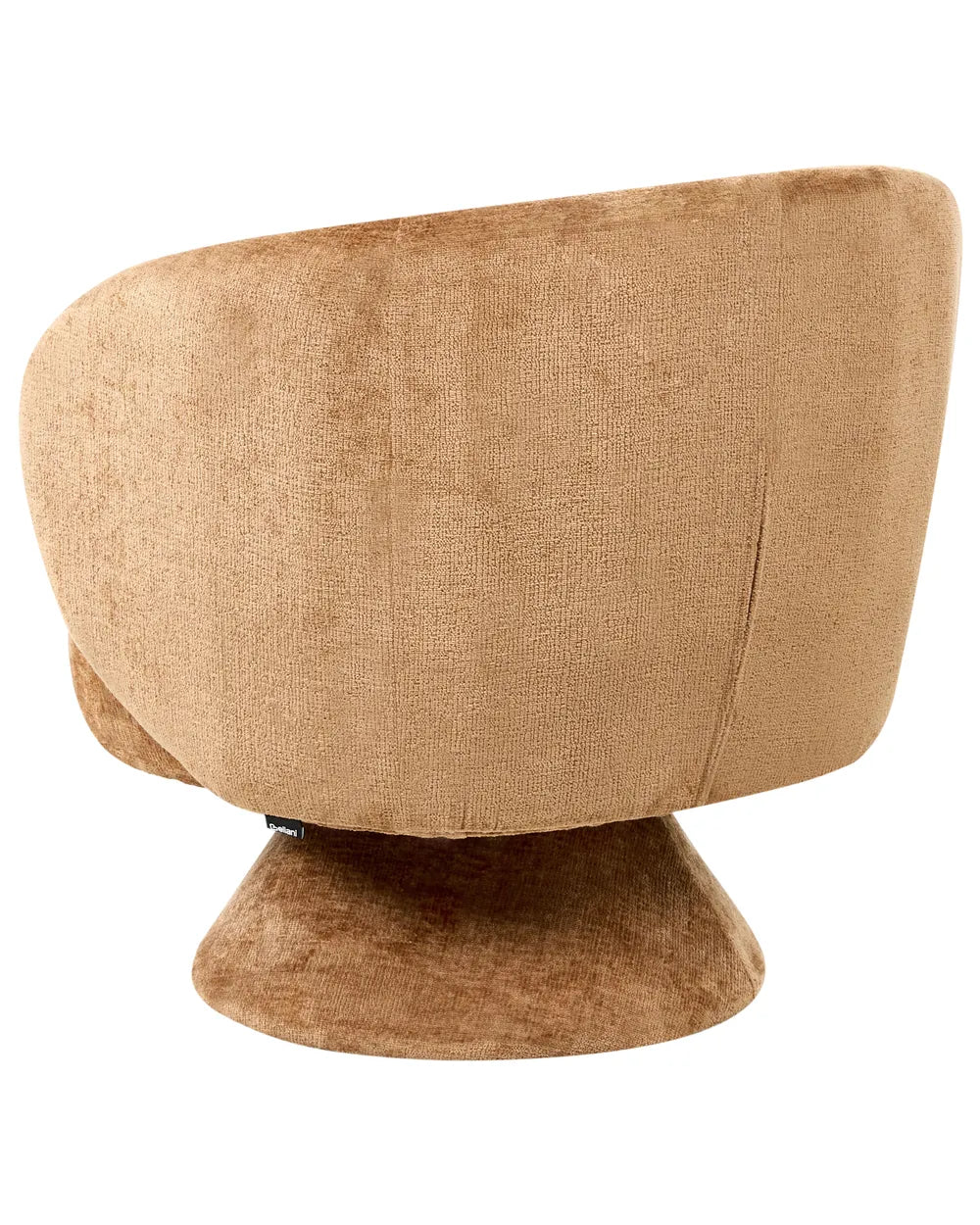 Swivel Armchair Chenille Golden Brown Kaelan