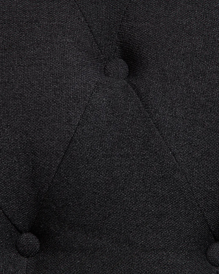 Armchair Fabric Graphite Grey Leno