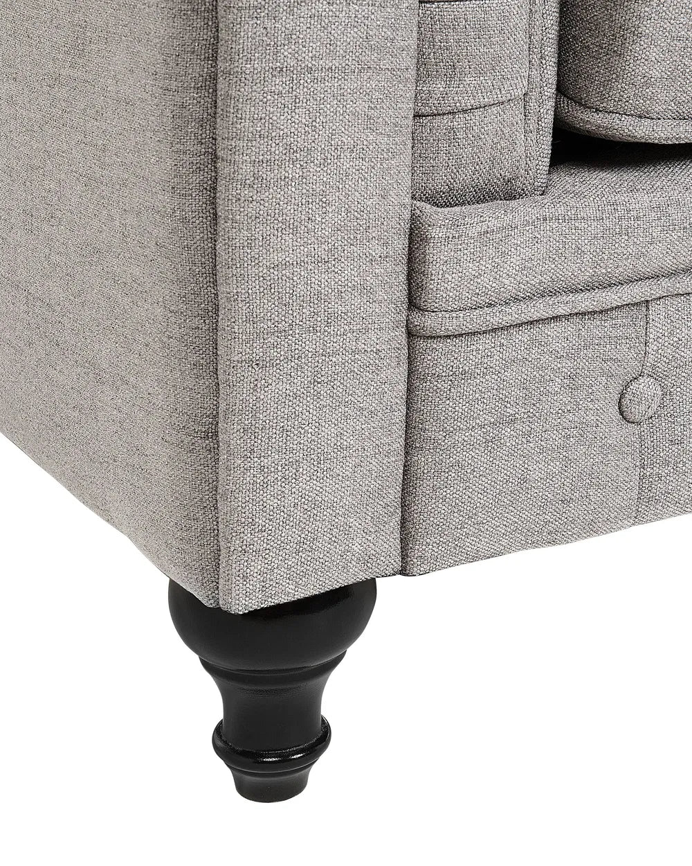 Armchair Fabric Light Grey Leno