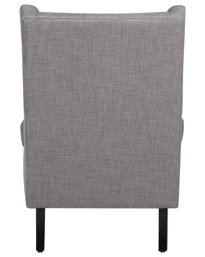 Wingback Chair Fabric Grey Calyn