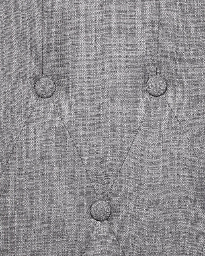 Wingback Chair Fabric Grey Calyn