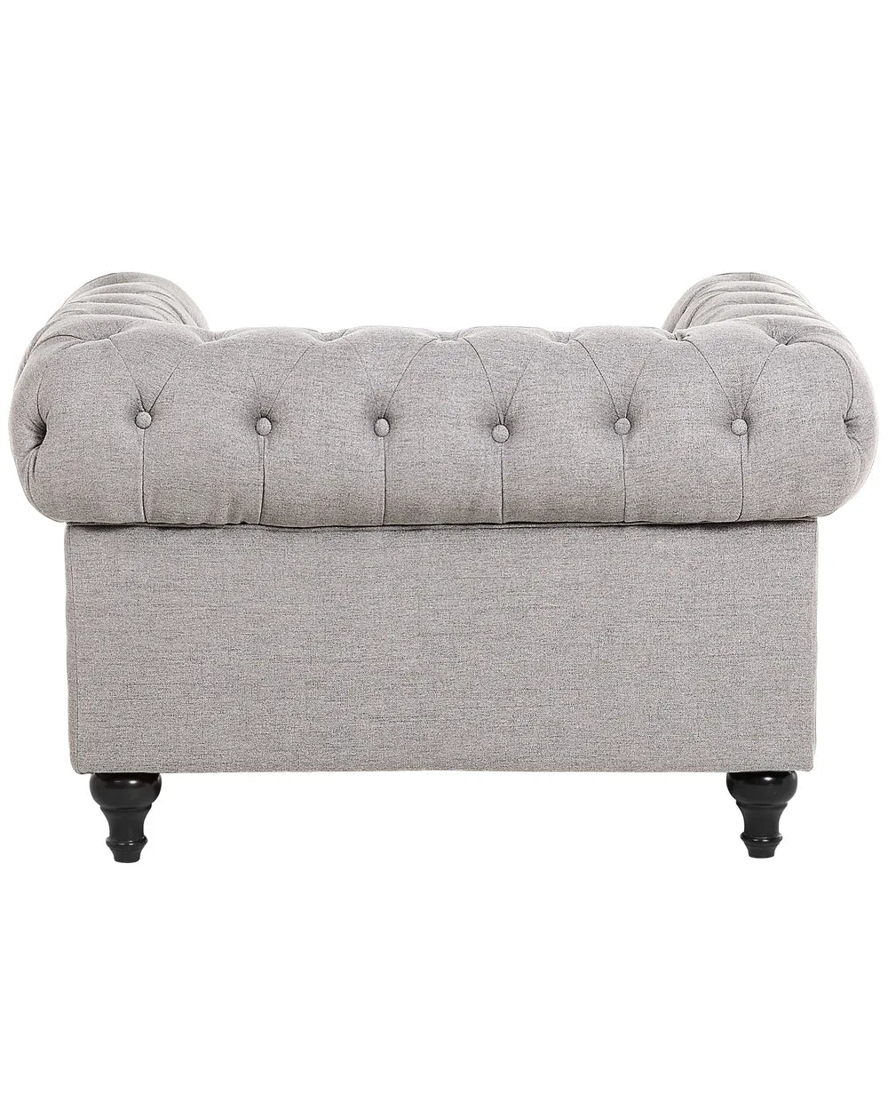 Armchair Fabric Light Grey Leno