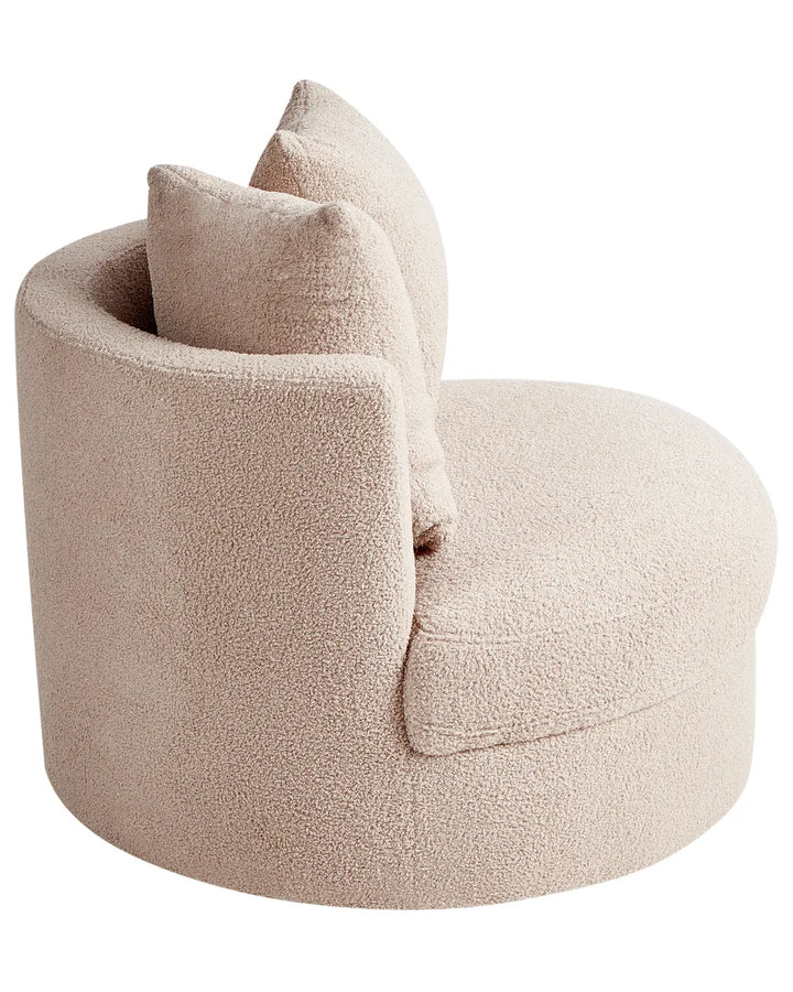 Armchair Boucle Beige Klara