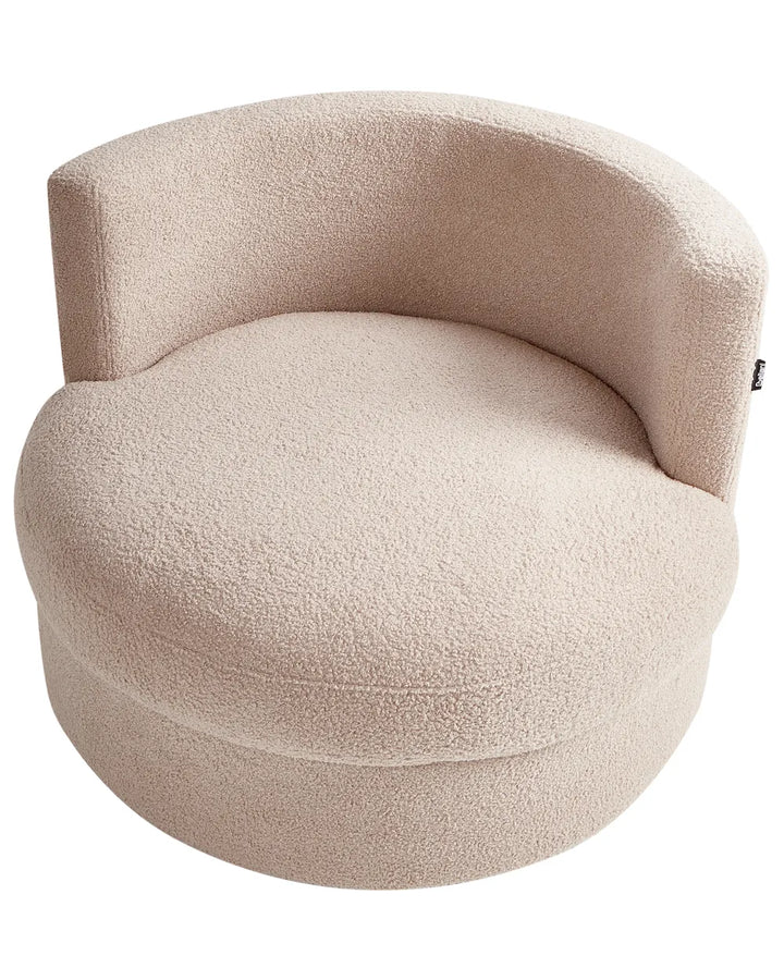 Armchair Boucle Beige Klara