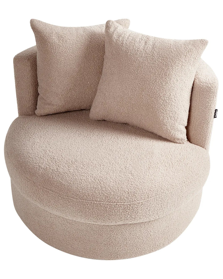 Armchair Boucle Beige Klara