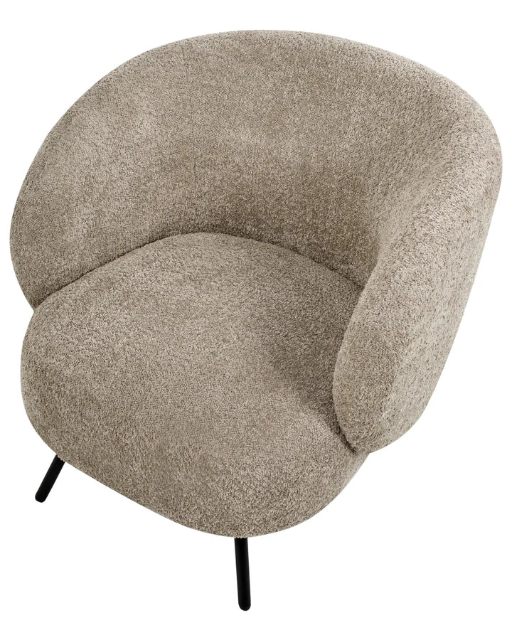 Armchair Boucle Taupe Zoned