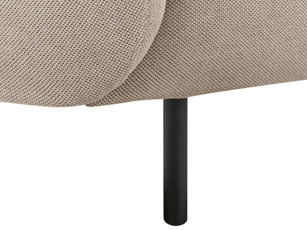 Sofa 2 Seater Fabric Taupe Liora