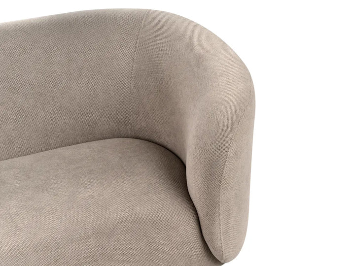 Sofa 2 Seater Fabric Taupe Liora