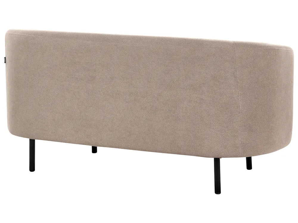 Sofa 2 Seater Fabric Taupe Liora