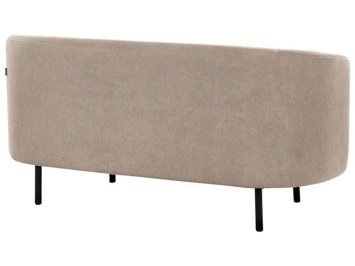 Sofa 2 Seater Fabric Taupe Liora