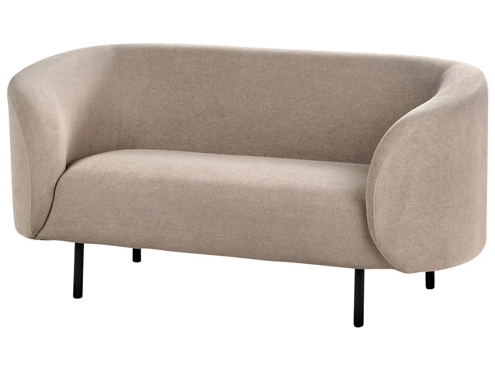 Sofa 2 Seater Fabric Taupe Liora