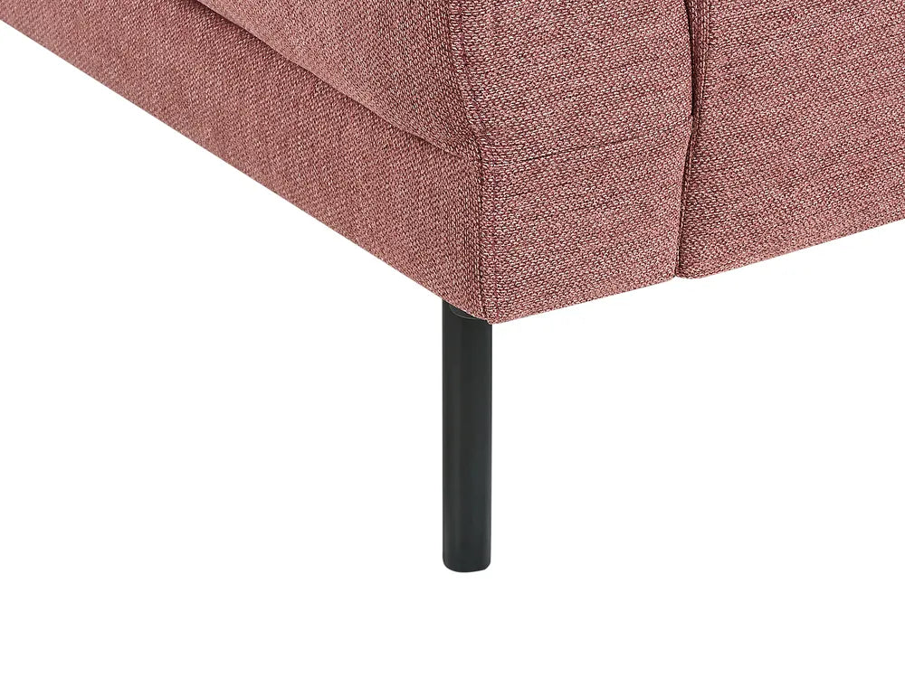Corner Sofa 4 Seater Fabric Pink Right Hand Shayle
