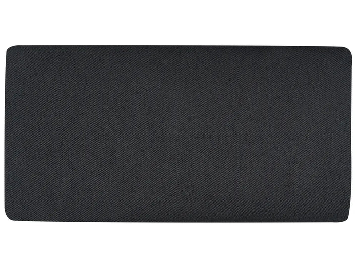 Corner Sofa 2 Seater Fabric Black Left Hand Shayle