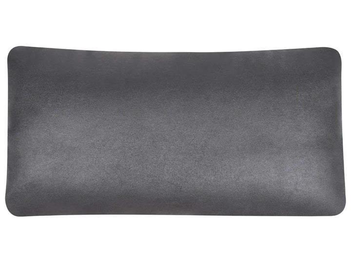 Modular Corner Sofa 3 Seater Faux Leather Black with Ottoman Right Hand Nova