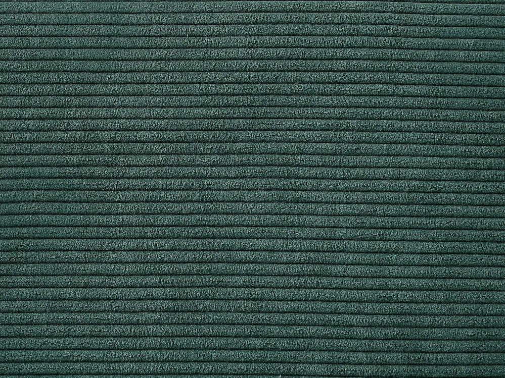 Corner Sofa 4 Seater Corduroy Dark Green Left Hand Flexa