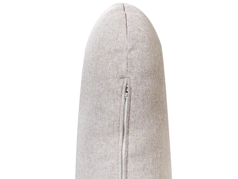Corner Sofa 3 Seater Fabric Light Grey Left Hand Arvo