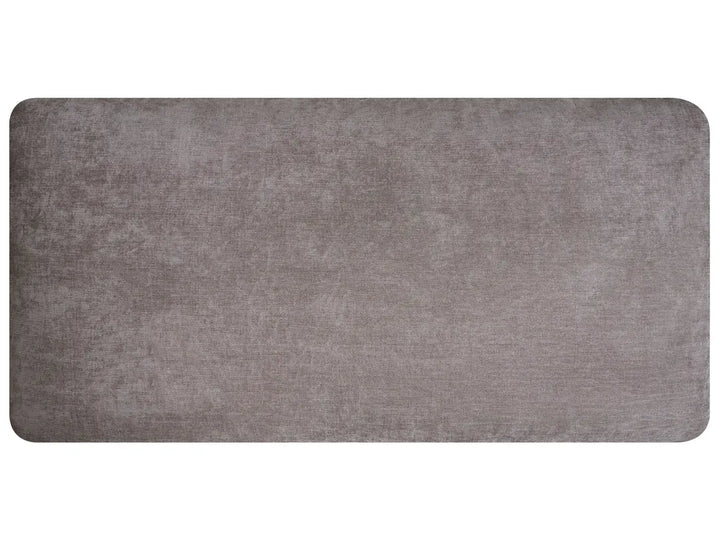 Corner Sofa Bed 3 Seater Chenille Taupe Right Hand Keshvi