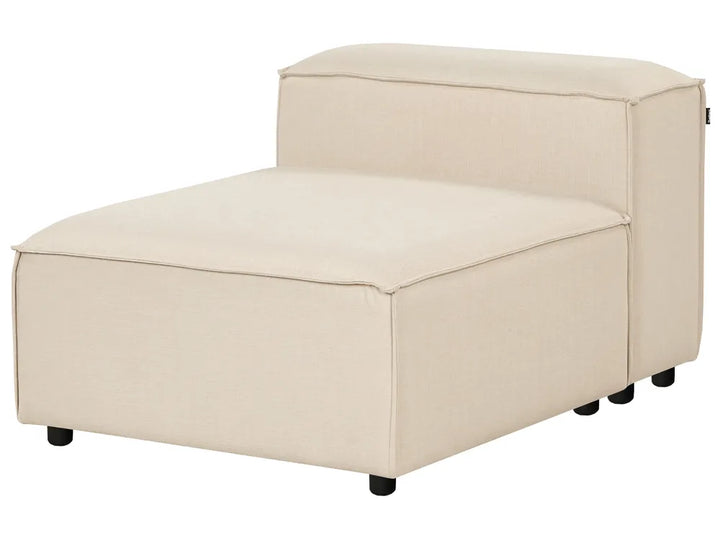 Modular Corner Sofa 4 Seater Fabric Beige Left Hand Oakham
