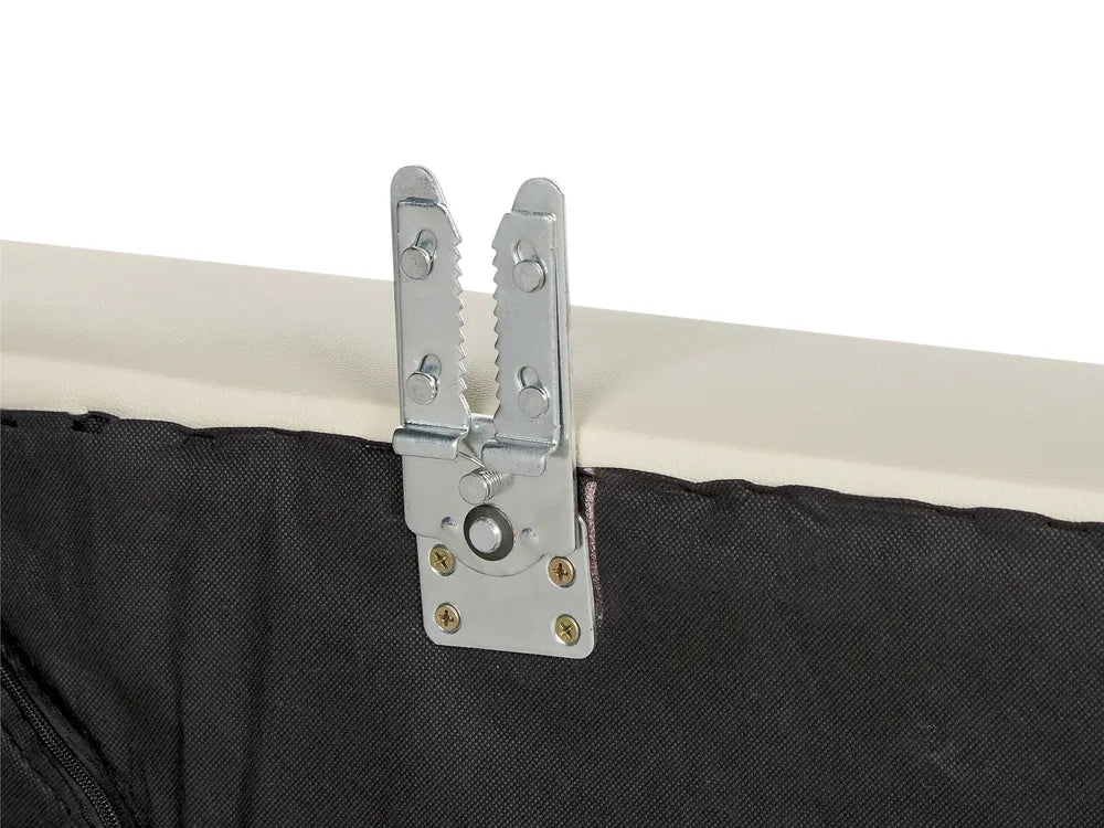 Corner Sofa 6 Seater Leather Light Beige Left Hand Maelina