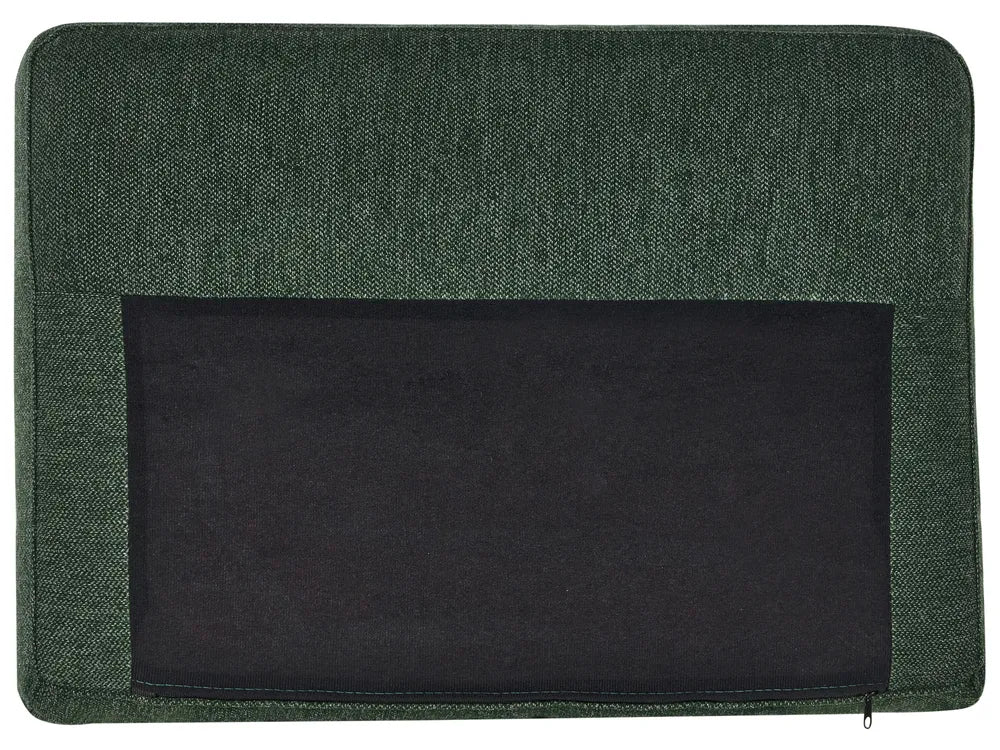 Corner Sofa 4 Seater Fabric Dark Green Right Hand Shayle