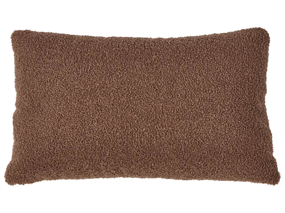 Corner Sofa 3 Seater Boucle Brown Left Hand Weller