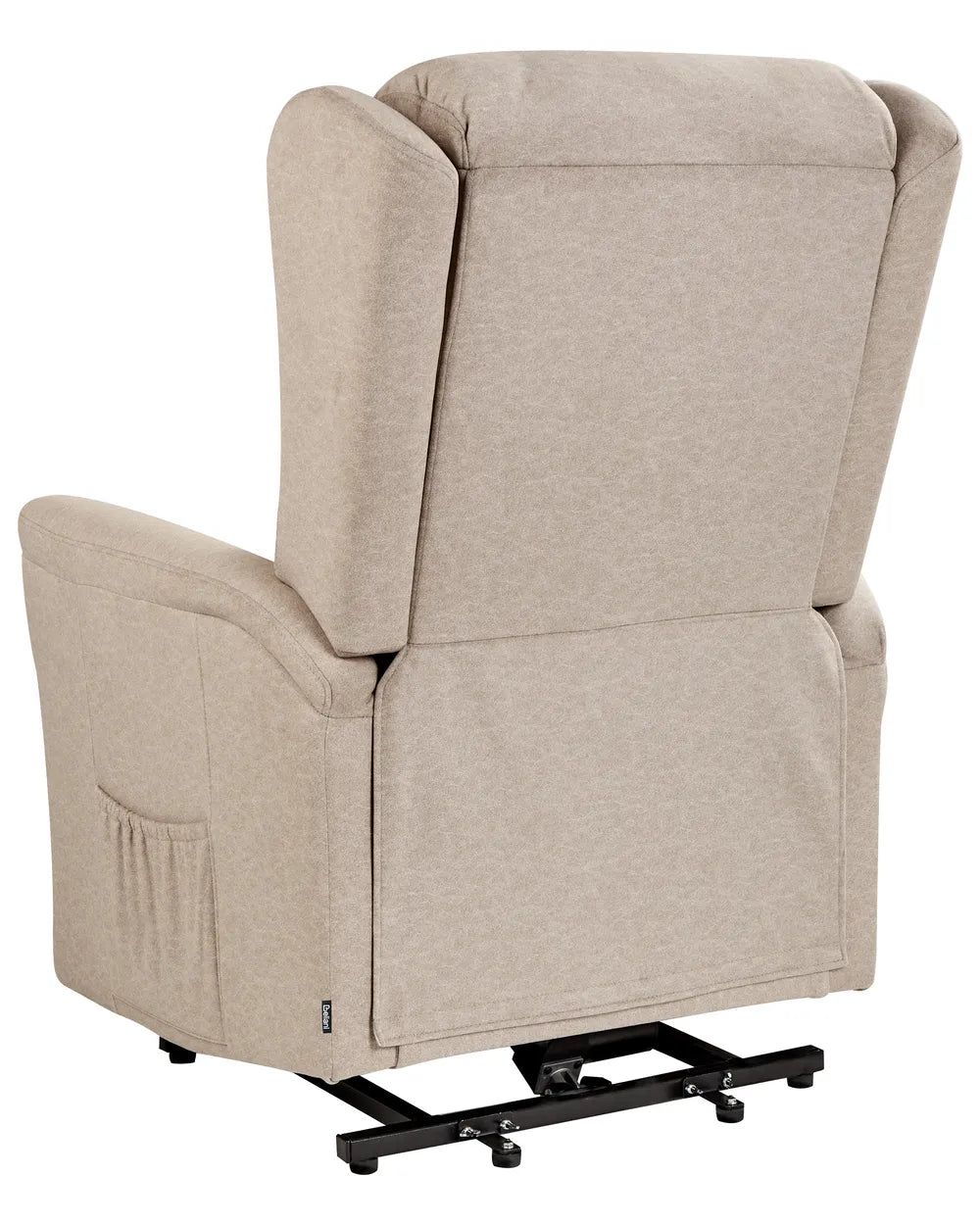 Denison Electric Recliner Chair With Footrest Fabric Taupe