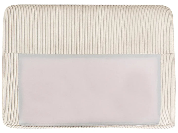 Corner Sofa 2 Seater Corduroy Beige Left Hand Shayle