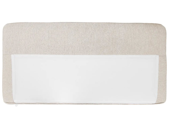 Corner Sofa 2 Seater Fabric Light Beige Left Hand Shayle