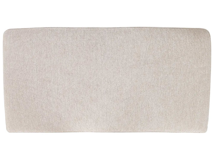 Corner Sofa 2 Seater Fabric Light Beige Left Hand Shayle