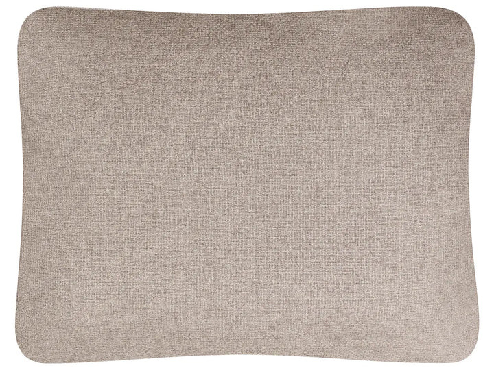 Corner Sofa Bed 3 Seater Faux Linen Light Brown with Storage Left Hand Azuri