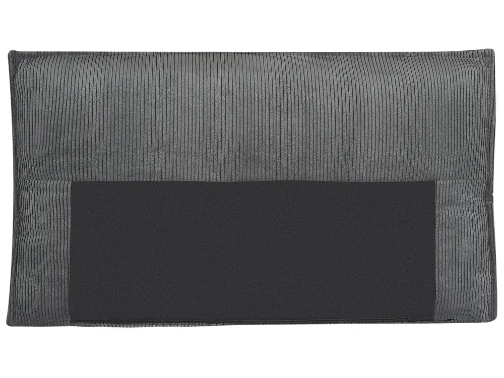 Corner Sofa Bed 3 Seater Corduroy Graphite Grey Left Hand Middale