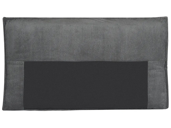 Corner Sofa Bed 3 Seater Corduroy Graphite Grey Left Hand Middale