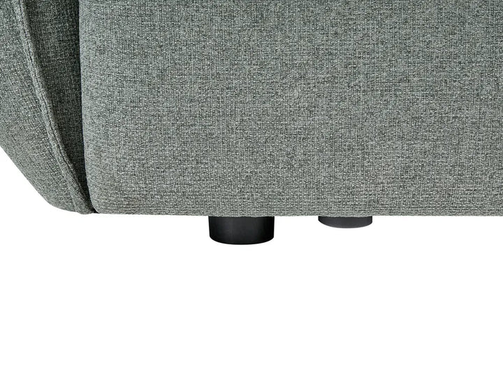 Modular Corner Sofa 5 Seater Fabric Green Left Hand Leiani